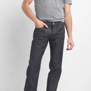 Gap Selvedge Jeans in Straight Fit, RAW Denim
